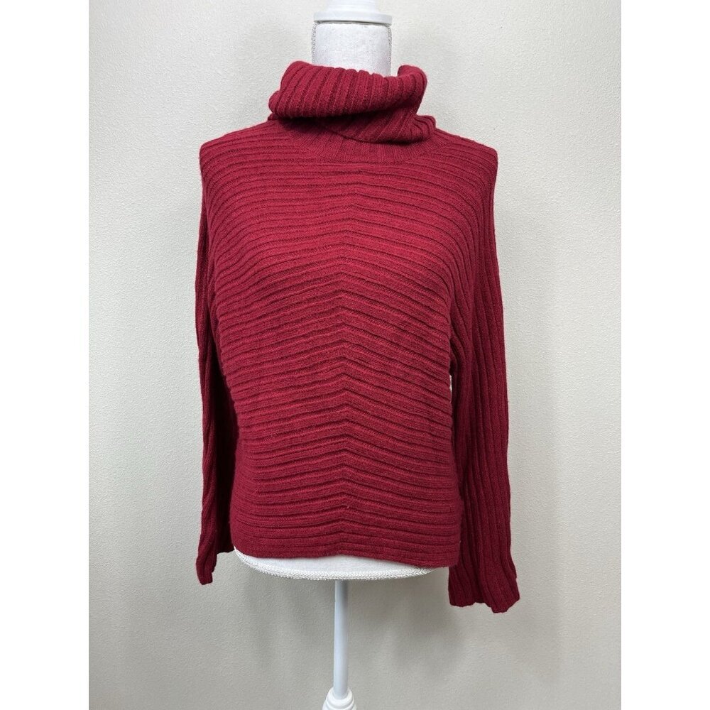 Krimson Klover Women’s Turtleneck Dolman Sweater Red Size Medium NWT